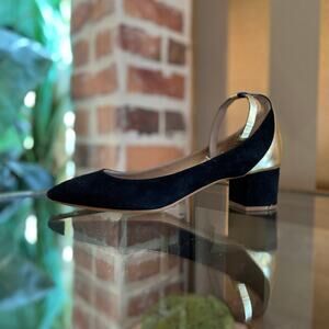 CHLOE Black Suede Ankle Strap Pumps SZ 38.5 (US 8.5)